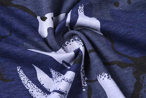 T-shirt tricoté OEM 100 % coton 160 g/m² camouflage bleu militaire – Image 5
