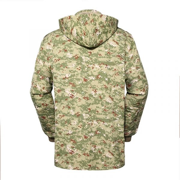 Veste polaire d'hiver militaire camouflage numérique vert clair pour soldat MJ02 – Image 2