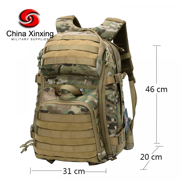 Sac à dos militaire tactique multicam de l'armée Sac à dos extérieur de randonnée de tir de chasse en polyester 600d