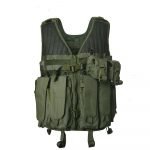 Gilet Tactique Vert Olive Avec Poches Multifonctionnelles TV31