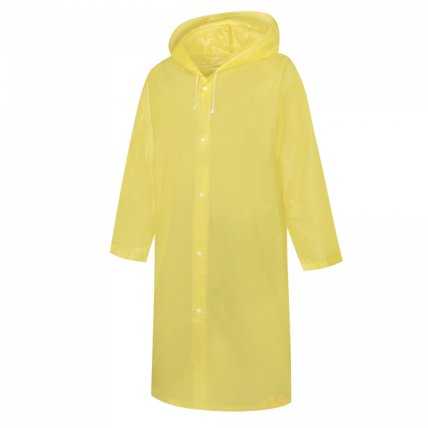 Disposable Poncho Tranparant PVC Yellow Poncho PO13