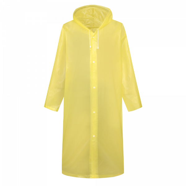Poncho Jetable PVC Transparent Jaune Poncho PO13 – Image 2
