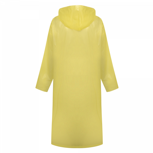 Poncho Jetable PVC Transparent Jaune Poncho PO13 – Image 3