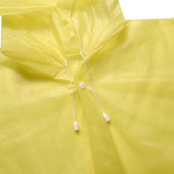 Poncho Jetable PVC Transparent Jaune Poncho PO13 – Image 5