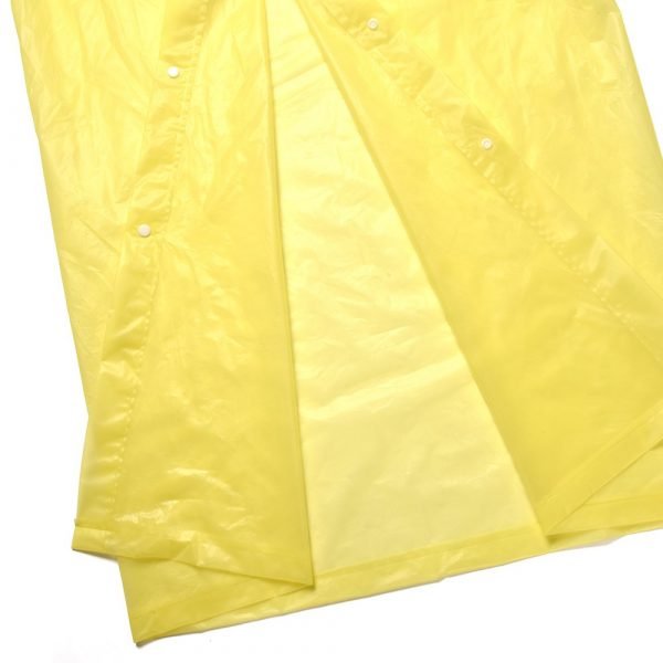 Poncho Jetable PVC Transparent Jaune Poncho PO13 – Image 7