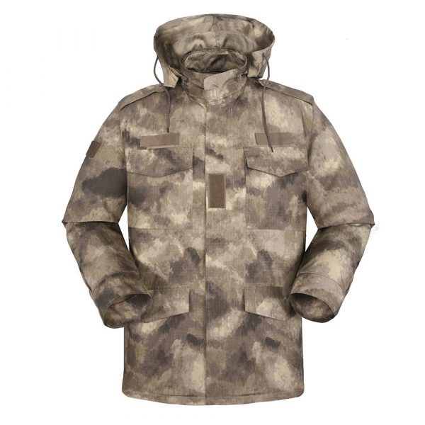 Xinxing Veste militaire camouflage Parka ECWCS veste tactique avec intérieur amovible en polyester CF29