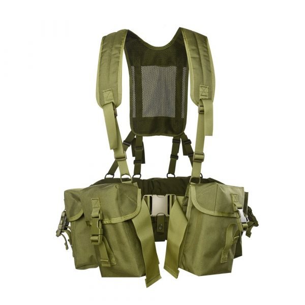 Gilet Tactique Vert Olive Avec Poches Multifonctionnelles TV24