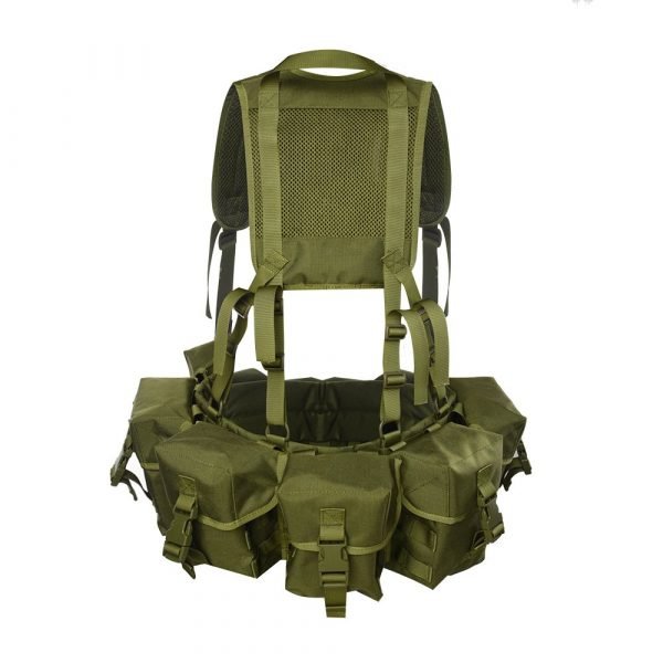 Gilet Tactique Vert Olive Avec Poches Multifonctionnelles TV24 – Image 3