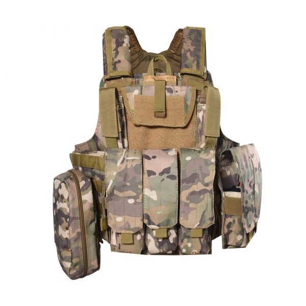 Gilet Tactique Multicam Avec Poches Multifonctionnelles TV02B – Image 2
