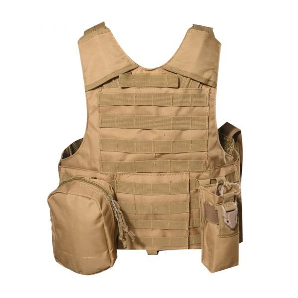 Gilet Tactique Coyote Avec Poches Multifonctionnelles TV02W – Image 5
