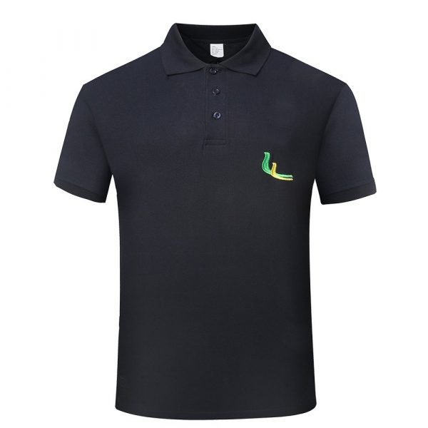 Polo noir personnalisé pour hommes pour l'armée et la police POLO shirt avec logo PO02