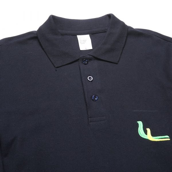 Polo noir personnalisé pour hommes pour l'armée et la police POLO shirt avec logo PO02 – Image 3