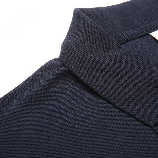 Polo noir personnalisé pour hommes pour l'armée et la police POLO shirt avec logo PO02 – Image 4
