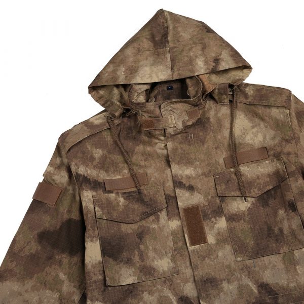 Xinxing Veste militaire camouflage Parka ECWCS veste tactique avec intérieur amovible en polyester CF29 – Image 13