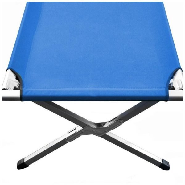 Lit militaire CB01 lit extérieur bleu Polyester Oxford de l'armée pour Camping fer cadre en aluminium – Image 2