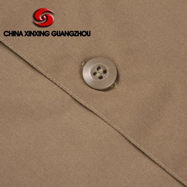 Xinxing Chemise de police militaire tissu uni en coton polyester à manches longues chemise de l'armée marron PT15 – Image 8