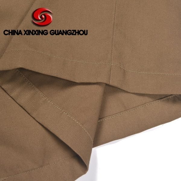 Xinxing Chemise de police militaire tissu uni en coton polyester à manches longues chemise de l'armée marron PT15 – Image 9
