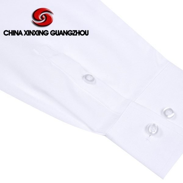 Xinxing Chemise de police militaire Chemise de police blanche à manches longues en polyester et coton uni PT07 – Image 9