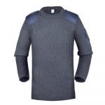 Xinxing Pull militaire personnalisé bleu col rond Polyester pull en laine tactique pull militaire YM18