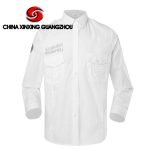 XinxingT-shirt  personnalisé militaire blanc à manches longues en polyester de police de sécurité de Géorgie PT06