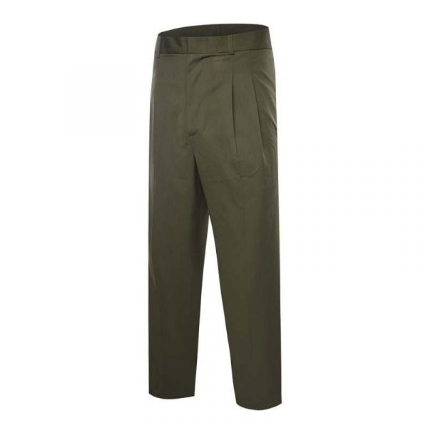 Xinxing  Pantalon militaire en laine polyester 55% laine 45% polyester Pantalon vert olive de costume de policeMP02 – Image 3