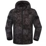 Xinxing Usine veste légère anti-soleil matériaux en nylon et anti-UV couleur camouflage noir pour la randonnée en camping et en plein air SJ01