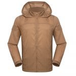 Xinxing Usine veste kaki légère anti-soleil matériau en nylon anti-UV pour la randonnée en camping et en plein air SJ02