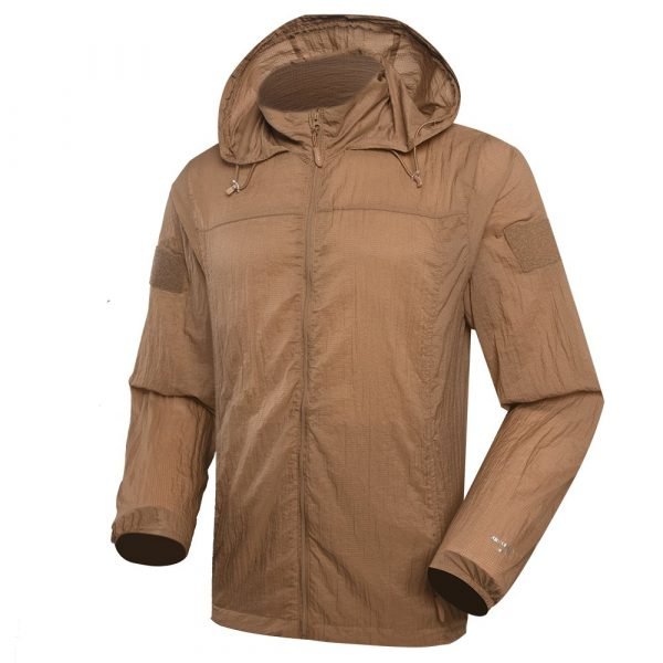 Xinxing Usine veste kaki légère anti-soleil matériau en nylon anti-UV pour la randonnée en camping et en plein air SJ02 – Image 2