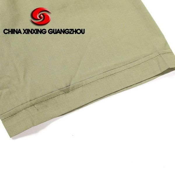 Xinxing Chemise militaire de l'armée de la police militaire tissu uni en coton polyester chemise à manches courtes verte PT12 – Image 10