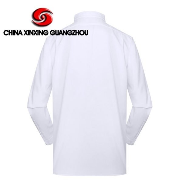 Xinxing Chemise de police militaire Chemise de police blanche à manches longues en polyester et coton uni PT07 – Image 3