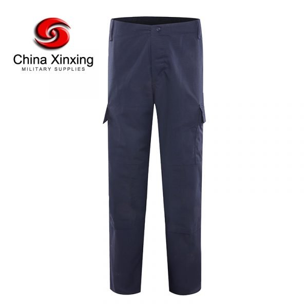 Xinxing Pantalon Tactique Bleu Marine 65% Polyester 35% Coton pour L'entraînement en Plein Air LD14